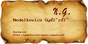 Nedelkovics Győző névjegykártya