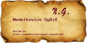 Nedelkovics Győző névjegykártya