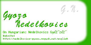 gyozo nedelkovics business card
